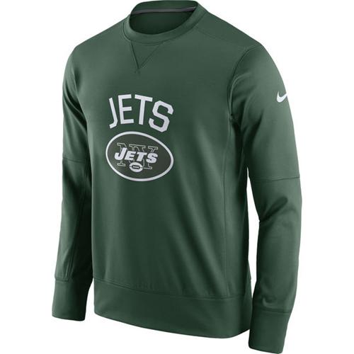 Men's New York Jets Nike Green Sideline Circuit Performance Sweatshirt Men's New York Jets Nike Green Sideline Circuit Performance Sweatshirt