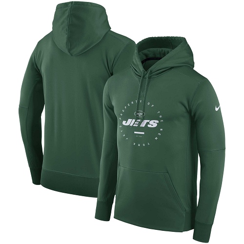 Men's New York Jets Nike Green Sideline Property Of Wordmark Logo Performance Pullover Hoodie Men's New York Jets Nike Green Sideline Property Of Wordmark Logo Performance Pullover Hoodie