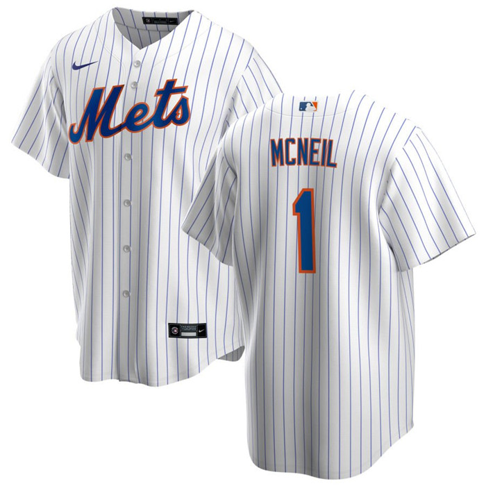 Men's New York Mets #1 Jeff McNeil White Cool Base Stitched Jersey Men's New York Mets #1 Jeff McNeil White Cool Base Stitched Jersey