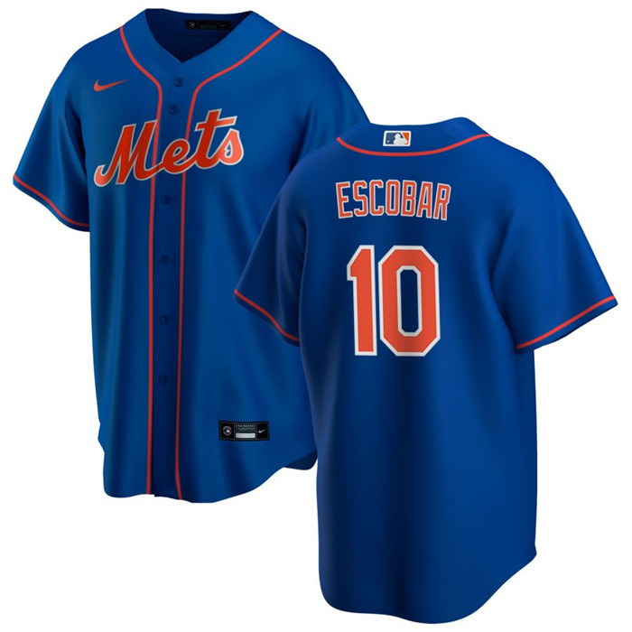 Men's New York Mets #10 Eduardo Escobar Royal Cool Base Stitched Jersey Men's New York Mets #10 Eduardo Escobar Royal Cool Base Stitched Jersey