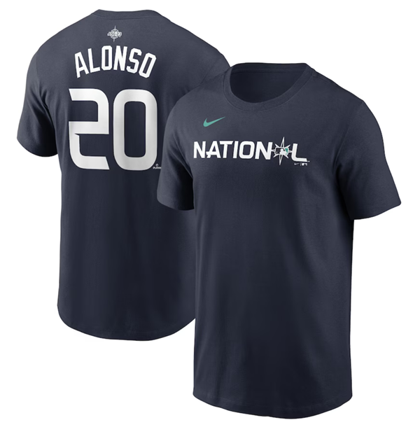 Men's New York Mets #20 Pete Alonso Navy 2023 All-Star Name & Number T-Shirt Men's New York Mets #20 Pete Alonso Navy 2023 All-Star Name & Number T-Shirt