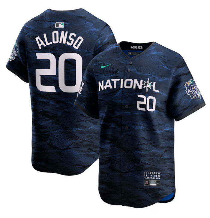 Men's New York Mets #20 Pete Alonso Royal 2023 All-Star Cool Base Stitched Baseball Jersey Men's New York Mets #20 Pete Alonso Royal 2023 All-Star Cool Base Stitched Baseball Jersey