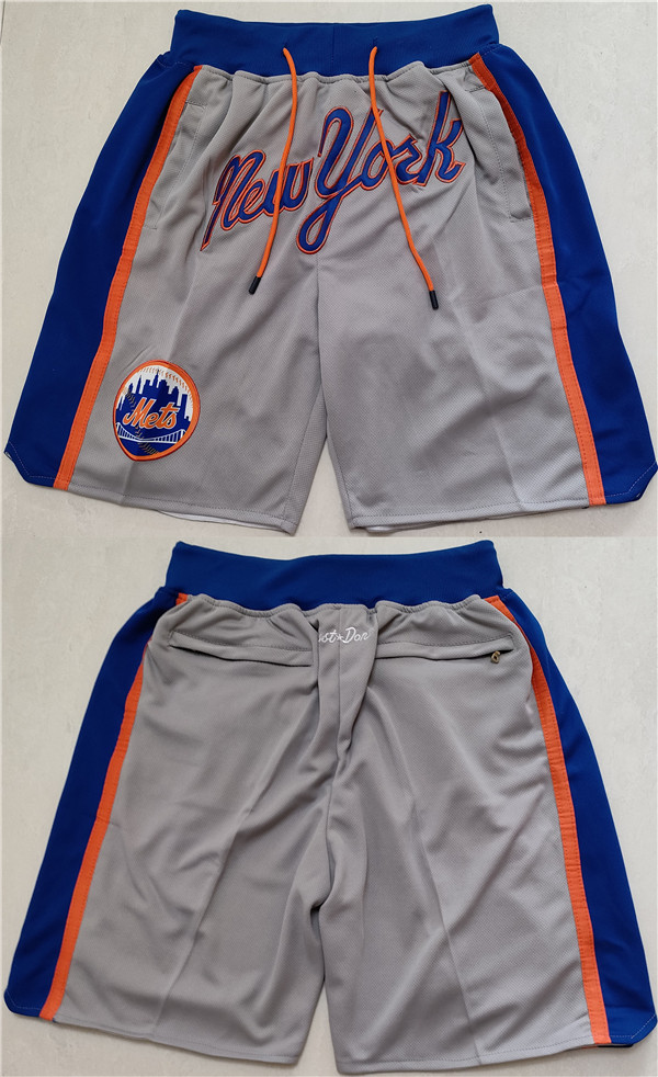 Men's New York Mets Blue Grey Shorts (Run Small) Men's New York Mets Blue Grey Shorts (Run Small)