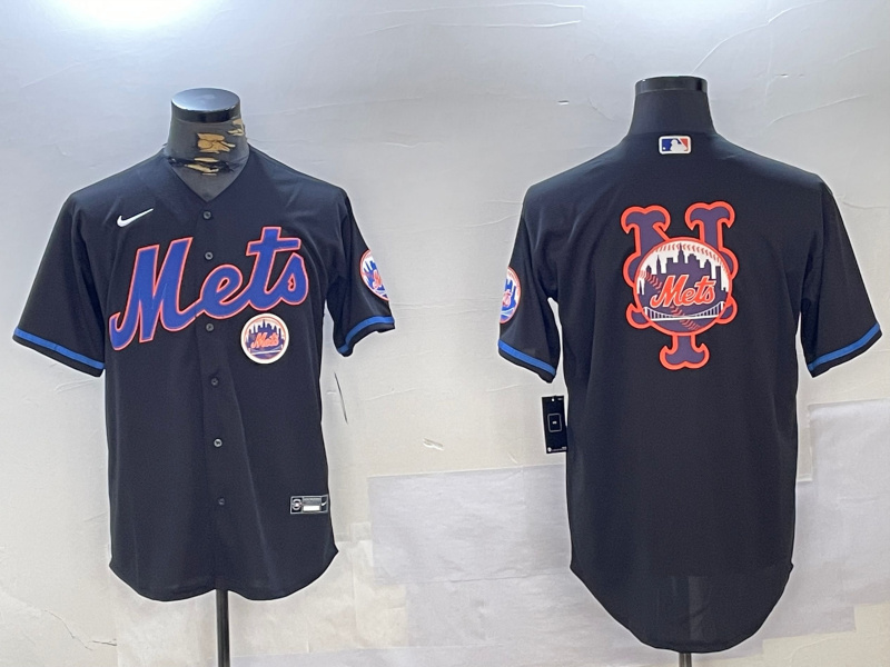 Men's New York Mets Team Big Logo Graphite 2024 City Connect Limited Stitched Baseball Jersey 5 Men's New York Mets Team Big Logo Graphite 2024 City Connect Limited Stitched Baseball Jersey 5