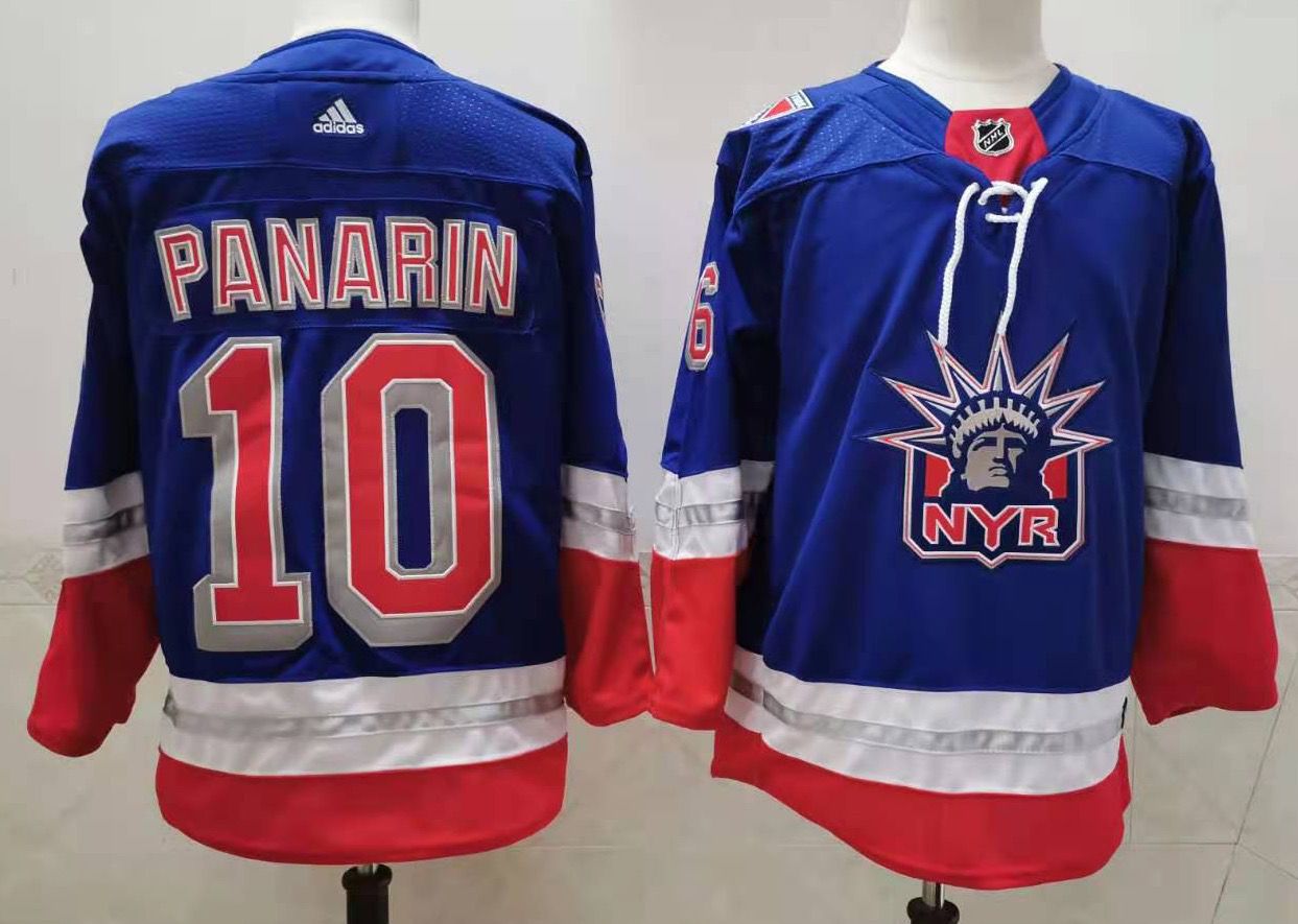 Men's New York Rangers #10 Artemi Panarin Light Blue 2021 Retro Stitched NHL Jersey Men's New York Rangers #10 Artemi Panarin Light Blue 2021 Retro Stitched NHL Jersey
