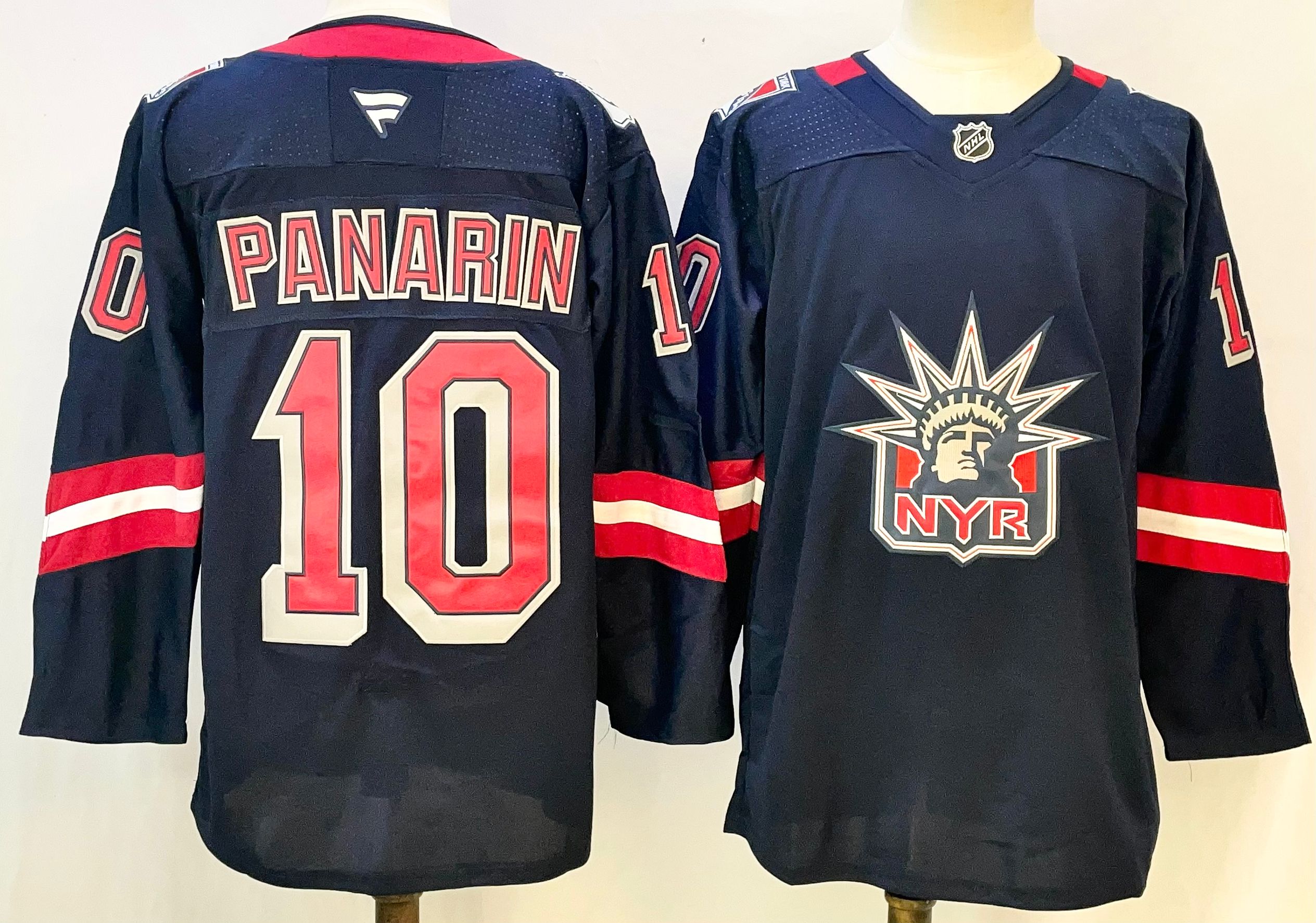 Men's New York Rangers #10 Artemi Panarin Navy Stitched Hockey Jersey Men's New York Rangers #10 Artemi Panarin Navy Stitched Hockey Jersey