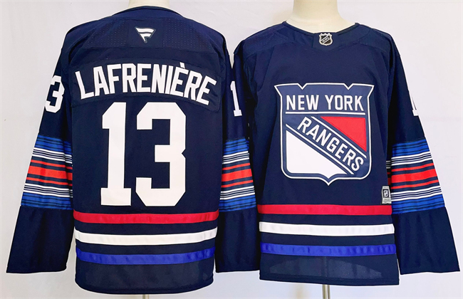 Men's New York Rangers #13 Alexis LafreniereNavy 2024-25 Stitched Jersey Men's New York Rangers #13 Alexis LafreniereNavy 2024-25 Stitched Jersey