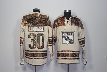 Men's New York Rangers #30 Henrik Lundqvist Old Time Hockey Natural Realtree Camo Xtra Lacer Hoodie Men's New York Rangers #30 Henrik Lundqvist Old Time Hockey Natural Realtree Camo Xtra Lacer Hoodie