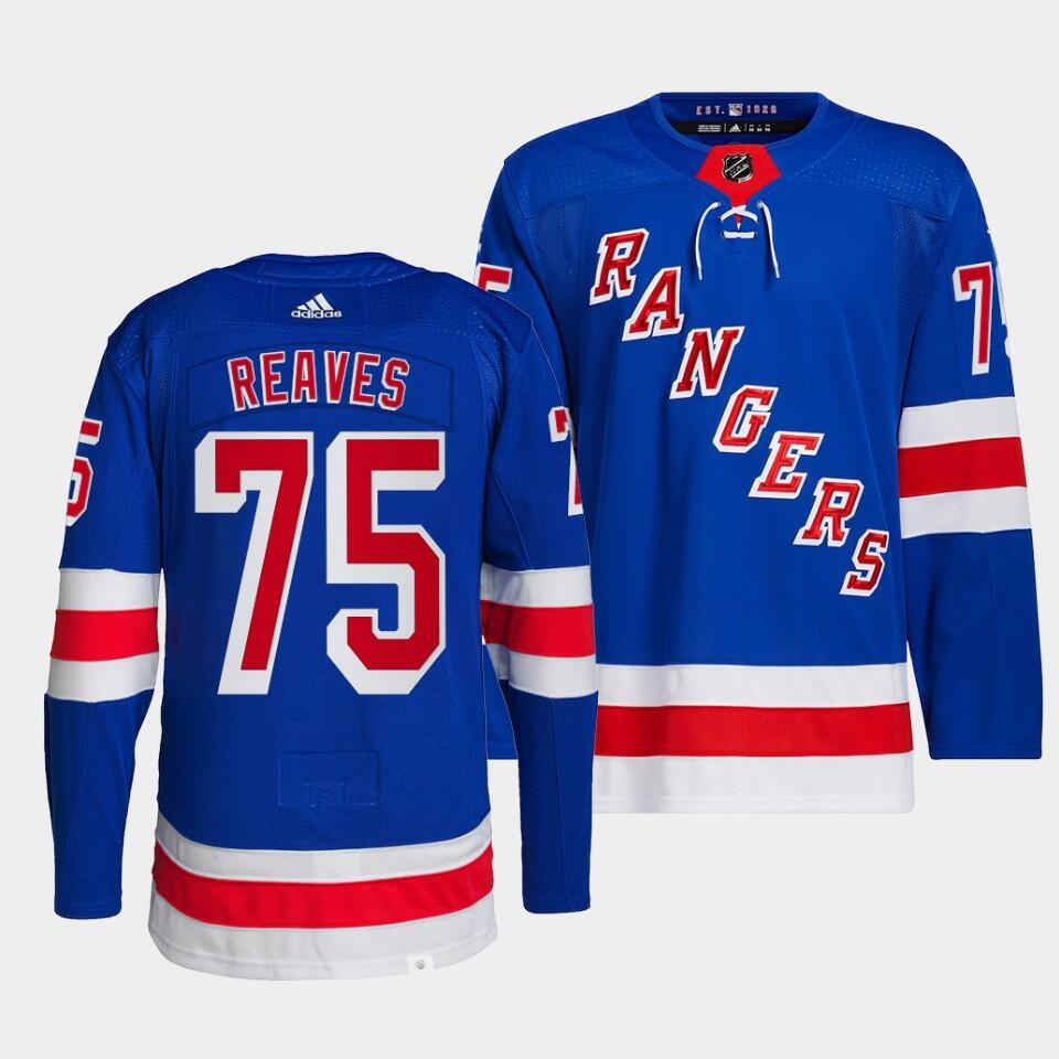 Men's New York Rangers #75 Ryan Reaves Blue Stitched Jersey Men's New York Rangers #75 Ryan Reaves Blue Stitched Jersey
