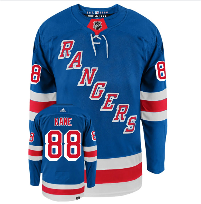 Men's New York Rangers #88 Patrick Kane Royal Stitched Jersey Men's New York Rangers #88 Patrick Kane Royal Stitched Jersey
