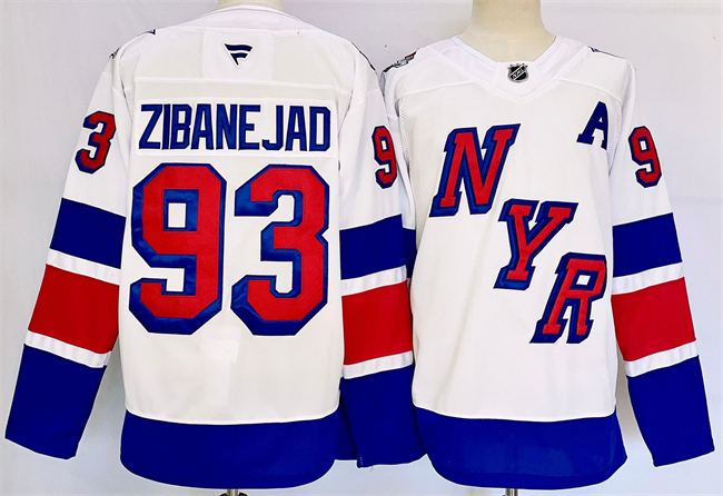 Men's New York Rangers #93 Mika Zibanejad White 2024-25 Stadium Series Stitched Jersey Men's New York Rangers #93 Mika Zibanejad White 2024-25 Stadium Series Stitched Jersey