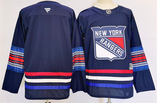 Men's New York Rangers Blank Navy 2024-25 Stitched Jersey Men's New York Rangers Blank Navy 2024-25 Stitched Jersey