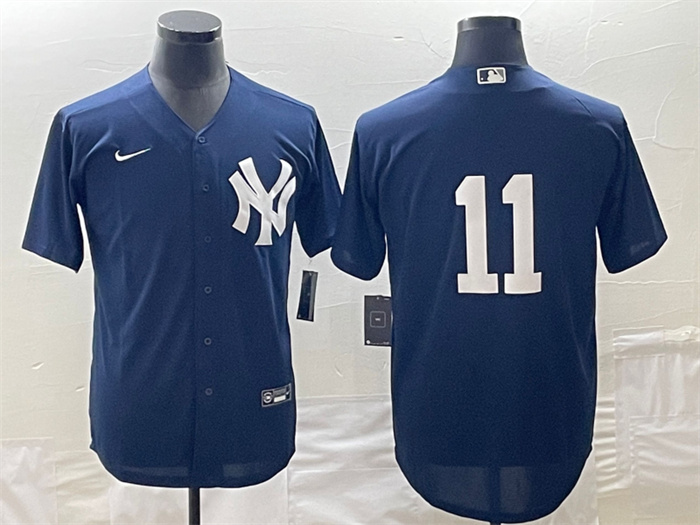 Men's New York Yankees #11 Anthony Volpe Navy Cool Base Stitched Baseball Jersey Men's New York Yankees #11 Anthony Volpe Navy Cool Base Stitched Baseball Jersey