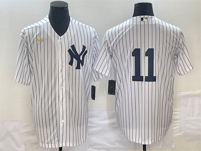 Men's New York Yankees #11 Anthony Volpe White Cool Base Stitched Baseball Jersey Men's New York Yankees #11 Anthony Volpe White Cool Base Stitched Baseball Jersey