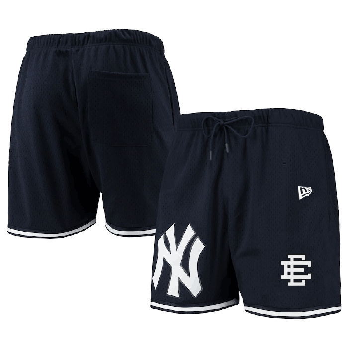 Men's New York Yankees Navy Mesh Shorts Men's New York Yankees Navy Mesh Shorts