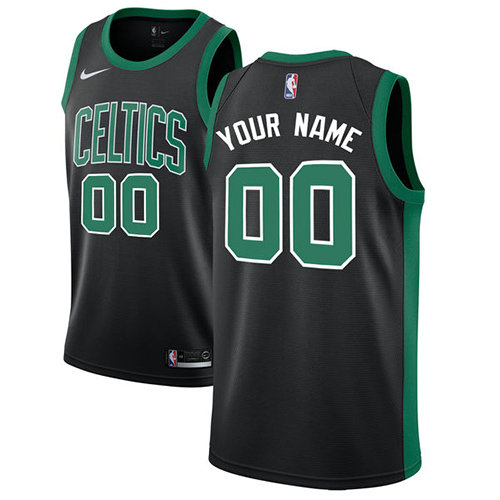 Men's Nike Boston Celtics Customized Authentic Black NBA Statement Edition Jersey Men's Nike Boston Celtics Customized Authentic Black NBA Statement Edition Jersey