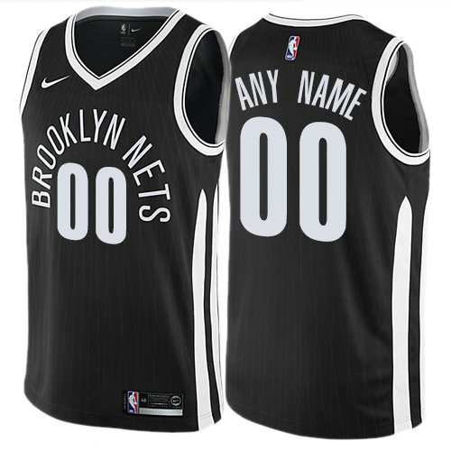 Men's Nike Brooklyn Nets Customized Authentic Black NBA City Edition Jersey Men's Nike Brooklyn Nets Customized Authentic Black NBA City Edition Jersey