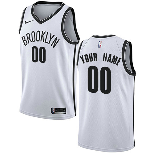 Men's Nike Brooklyn Nets Customized Authentic White NBA Association Edition Jersey Men's Nike Brooklyn Nets Customized Authentic White NBA Association Edition Jersey