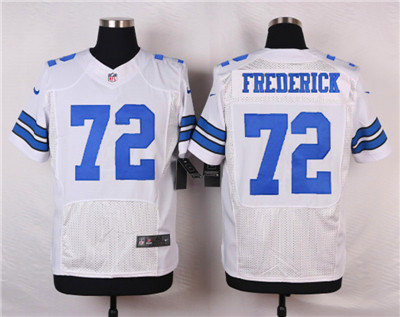 Men's Nike Dallas Cowboys #72 Travis Frederick Elite White NFL Jersey