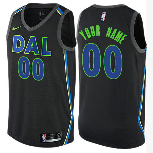 Men's Nike Dallas Mavericks Customized Authentic Black NBA City Edition Jersey Men's Nike Dallas Mavericks Customized Authentic Black NBA City Edition Jersey