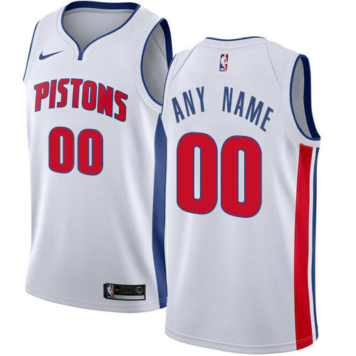 Men's Nike Detroit Pistons Customized Swingman White Home NBA Association Edition Jersey Men's Nike Detroit Pistons Customized Swingman White Home NBA Association Edition Jersey