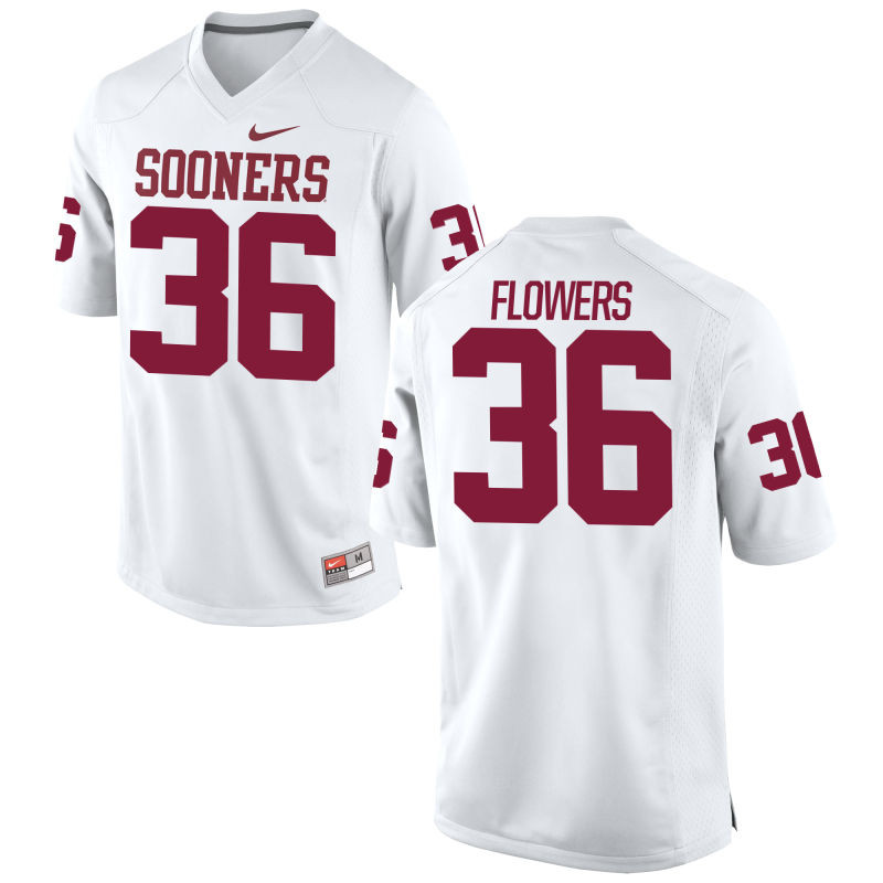 Men's Nike Dimitri Flowers Oklahoma Sooners #36 Limited White Alumni Football Jersey Men's Nike Dimitri Flowers Oklahoma Sooners #36 Limited White Alumni Football Jersey