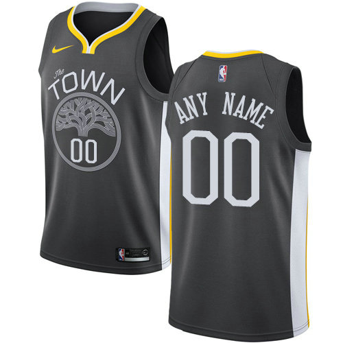 Men's Nike Golden State Warriors Customized Swingman Black Alternate NBA Statement Edition Jersey Men's Nike Golden State Warriors Customized Swingman Black Alternate NBA Statement Edition Jersey