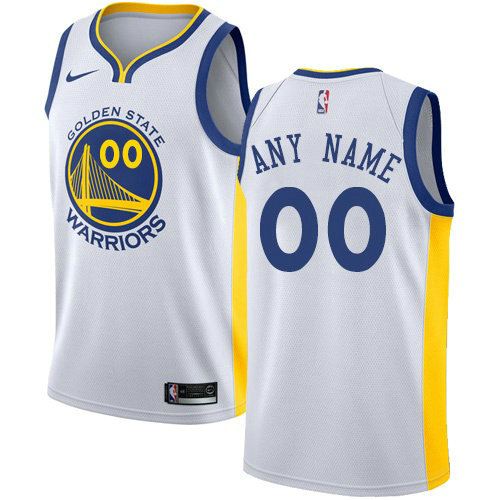 Men's Nike Golden State Warriors Customized Swingman White Home NBA Association Edition Jersey Men's Nike Golden State Warriors Customized Swingman White Home NBA Association Edition Jersey