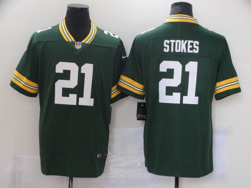 Men's Nike Green Bay Packers #21 Eric Stokes  Green 2021 Vapor Untouchable Stitched Jersey