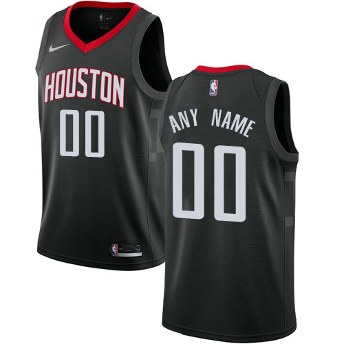 Men's Nike Houston Rockets Customized Swingman Black Alternate NBA Statement Edition Jersey Men's Nike Houston Rockets Customized Swingman Black Alternate NBA Statement Edition Jersey