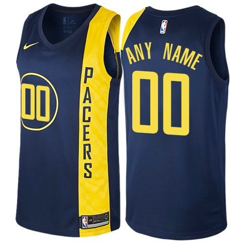 Men's Nike Indiana Pacers Customized Authentic Navy Blue NBA City Edition Jersey Men's Nike Indiana Pacers Customized Authentic Navy Blue NBA City Edition Jersey