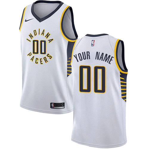 Men's Nike Indiana Pacers Customized Authentic White NBA Association Edition Jersey Men's Nike Indiana Pacers Customized Authentic White NBA Association Edition Jersey