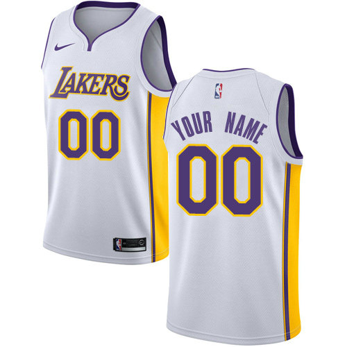 Men's Nike Los Angeles Lakers Customized Authentic White NBA Association Edition Jersey Men's Nike Los Angeles Lakers Customized Authentic White NBA Association Edition Jersey