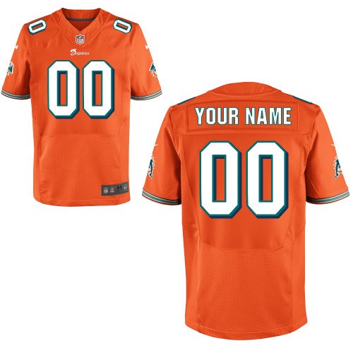 Men's NEW Miami Dolphins Customized Elite Alternate Jerseys