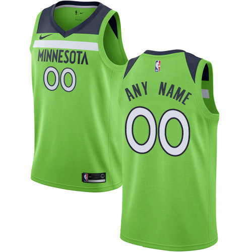 Men's Nike Minnesota Timberwolves Customized Authentic Green NBA Statement Edition Jersey Men's Nike Minnesota Timberwolves Customized Authentic Green NBA Statement Edition Jersey