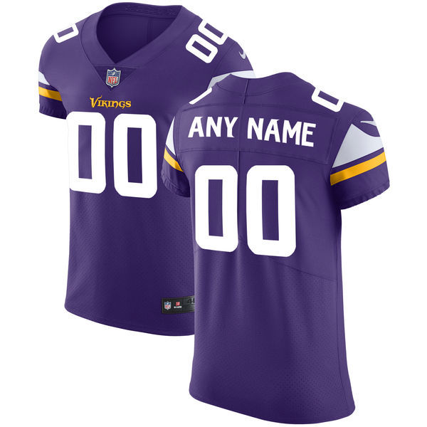 Men's Nike Minnesota Vikings Purple Vapor Untouchable Custom Elite Jersey Men's Nike Minnesota Vikings Purple Vapor Untouchable Custom Elite Jersey