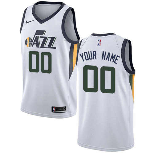 Men's Nike NBA Utah Jazz Customized Association Edition Swingman White Nike Jersey Men's Nike NBA Utah Jazz Customized Association Edition Swingman White Nike Jersey