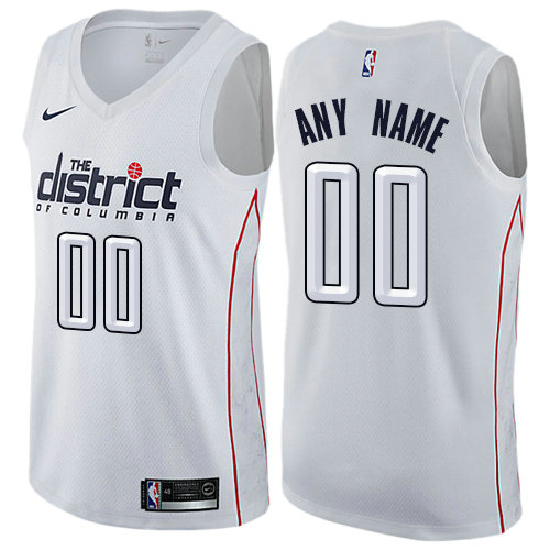 Men's Nike NBA Washington Wizards City Edition Nike Authentic White Customized Jersey Men's Nike NBA Washington Wizards City Edition Nike Authentic White Customized Jersey