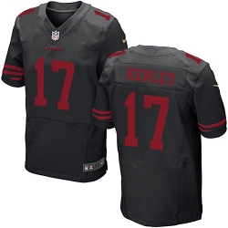 Men's Nike NFL San Francisco 49ers #17 Jeremy Kerley Black Elite Jersey Men's Nike NFL San Francisco 49ers #17 Jeremy Kerley Black Elite Jersey