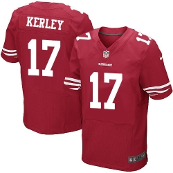 Men's Nike NFL San Francisco 49ers #17 Jeremy Kerley Red Elite Jersey Men's Nike NFL San Francisco 49ers #17 Jeremy Kerley Red Elite Jersey