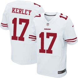 Men's Nike NFL San Francisco 49ers #17 Jeremy Kerley White Elite Jersey Men's Nike NFL San Francisco 49ers #17 Jeremy Kerley White Elite Jersey
