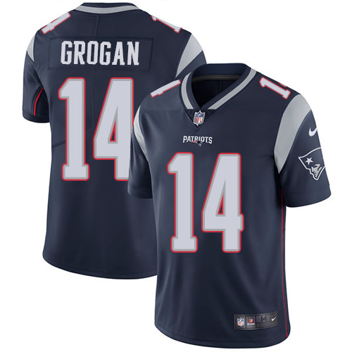 Men's Nike New England Patriots #14 Steve Grogan Navy Blue Team Color Vapor Untouchable Limited Player NFL Jersey Men's Nike New England Patriots #14 Steve Grogan Navy Blue Team Color Vapor Untouchable Limited Player NFL Jersey