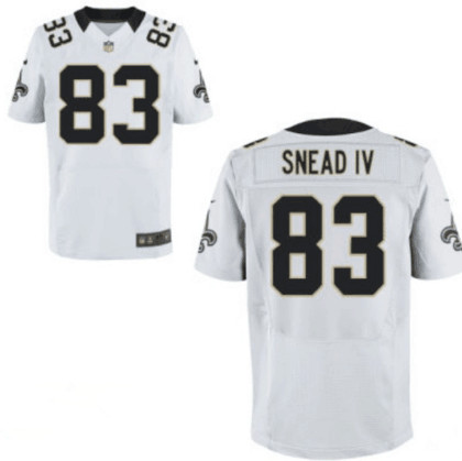 Men's Nike New Orleans Saints #83 Willie Snead White Road NFL Elite Jersey