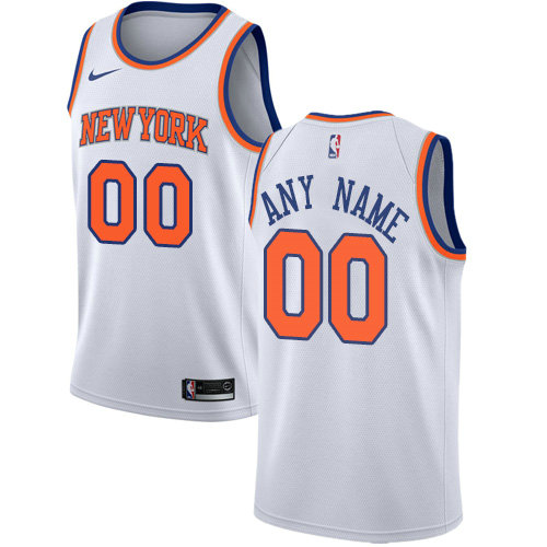 Men's Nike New York Knicks Customized Authentic White NBA Association Edition Jersey Men's Nike New York Knicks Customized Authentic White NBA Association Edition Jersey