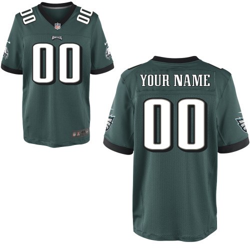 Men's NEW Philadelphia Eagles Customized Elite Team Color Jerseys (40-60)
