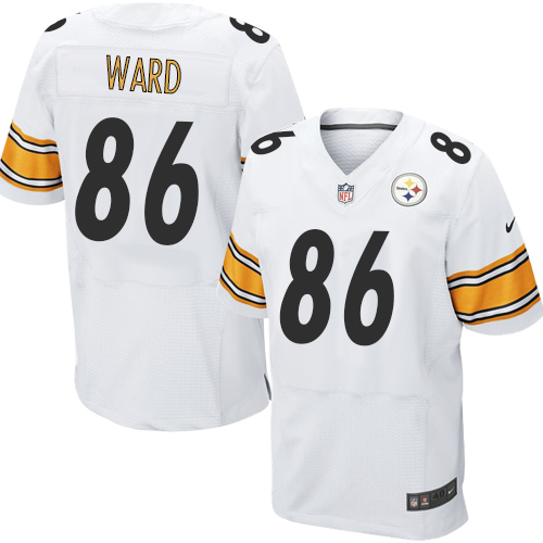 Men's Nike Pittsburgh Steelers #86 Hines Ward Elite White NFL Jersey
