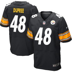 Men's Nike Pittsburgh Steelers Bud Dupree Home Black Elite Jersey
