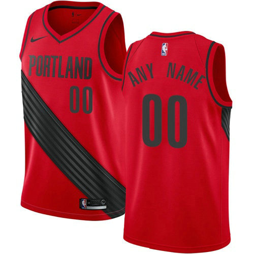 Men's Nike Portland Trail Blazers Customized Swingman Red Alternate NBA Statement Edition Jersey Men's Nike Portland Trail Blazers Customized Swingman Red Alternate NBA Statement Edition Jersey
