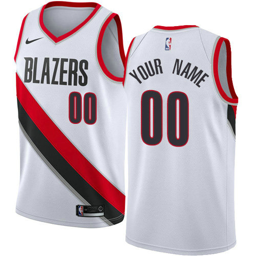 Men's Nike Portland Trail Blazers Customized Swingman White Home NBA Association Edition Jersey Men's Nike Portland Trail Blazers Customized Swingman White Home NBA Association Edition Jersey