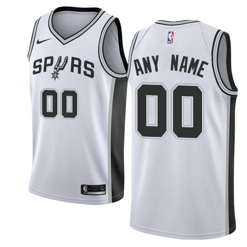 Men's Nike San Antonio Spurs Customized Swingman White Home NBA Association Edition Jersey Men's Nike San Antonio Spurs Customized Swingman White Home NBA Association Edition Jersey